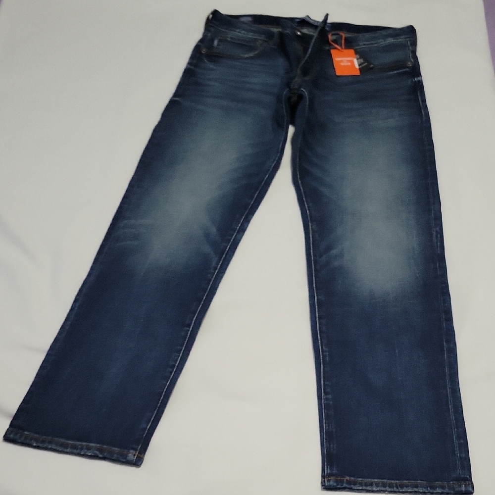 Superdry Blue Straight Jeans Classic Style
